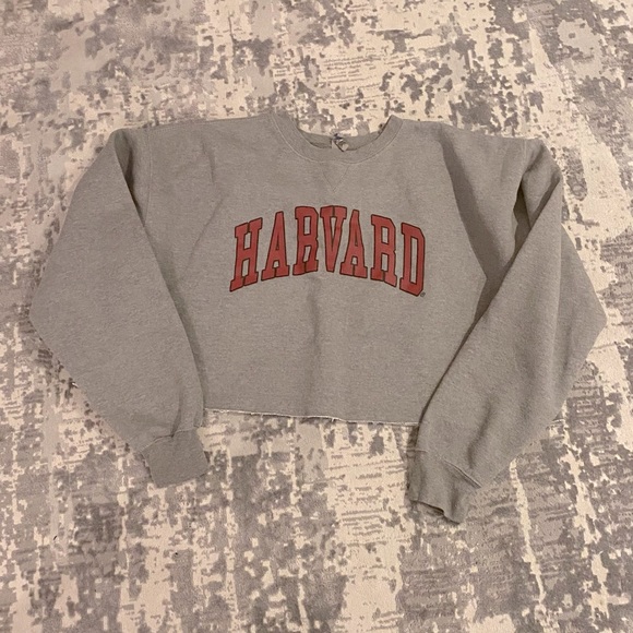 Harvard Cropped Sweatshirt - Picture 1 of 4